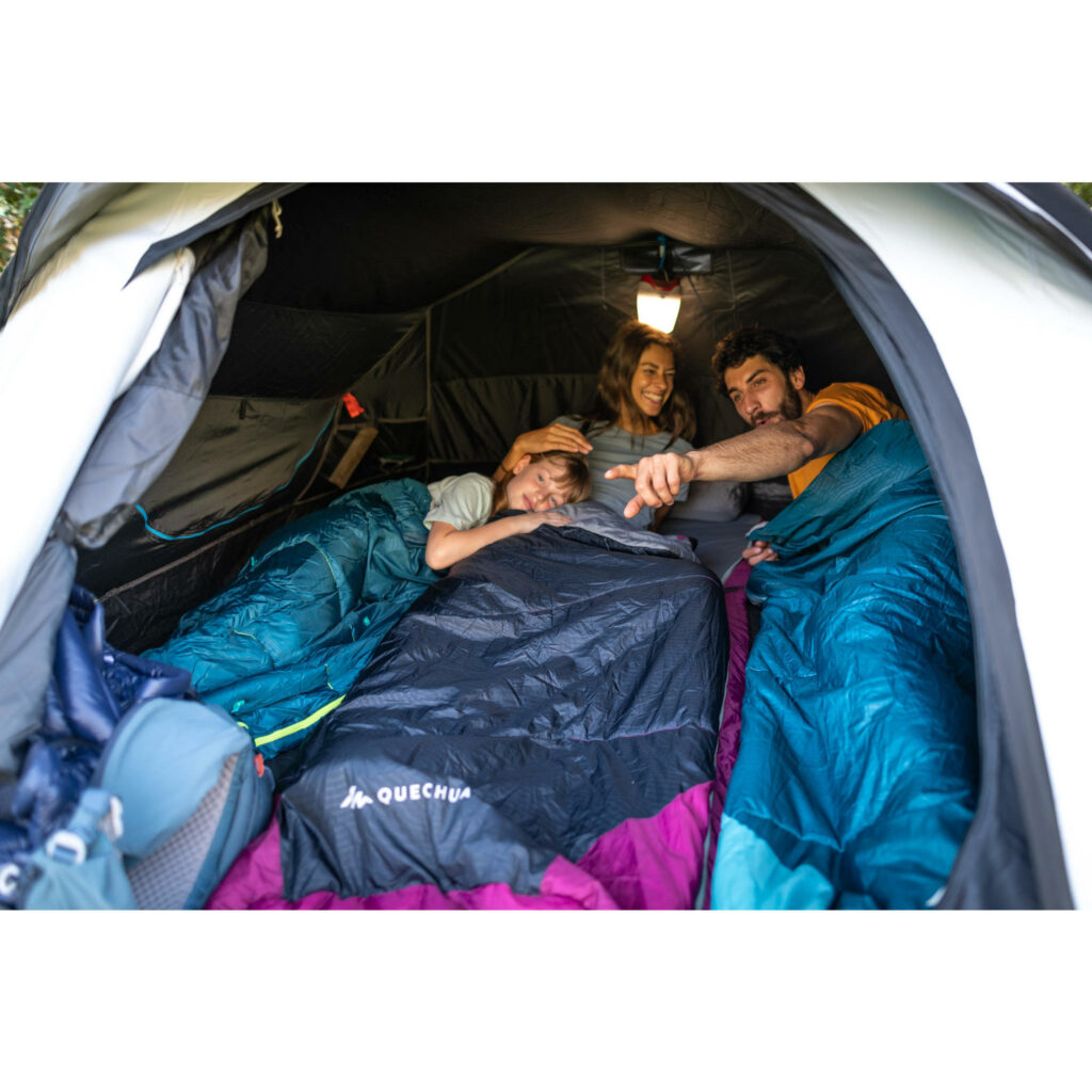 Familie in 3 persoons pop up tent