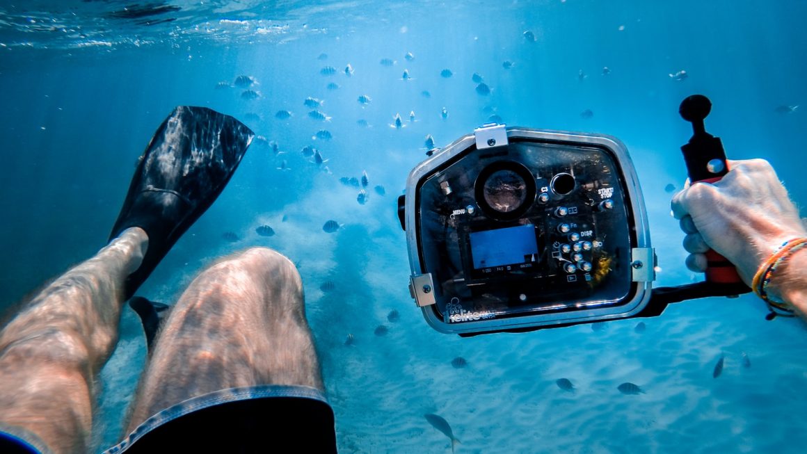 Camera onderwater vastgelegd 