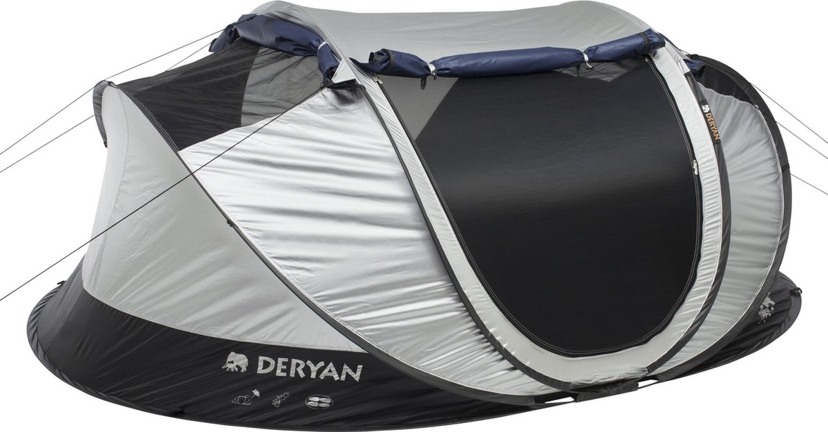 Deryan Luxe cacoon pop up tent voor 4 personen